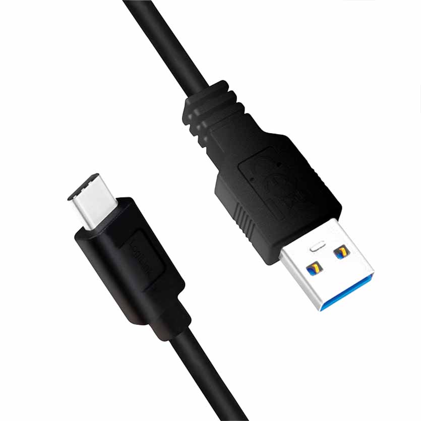 CU0170 USB 3.2 TYPE-C CABLE C/M TO USB-A/M BLACK 2M LOGILINK – PK ...