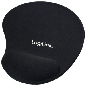 ID0027 MOUSE PAD SILICON WRIST BLK LOGILINK